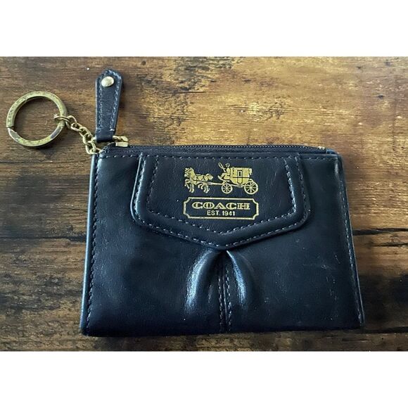 Coach Handbags - Coach vintage leather Coins mini wallet
